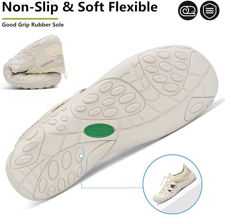Mishansha Womens Hiking Sandals Closed Toe Comfortable Sport Sandal Non-Slip Quick Dry Water Shoes for Outdoor Beach Trekking