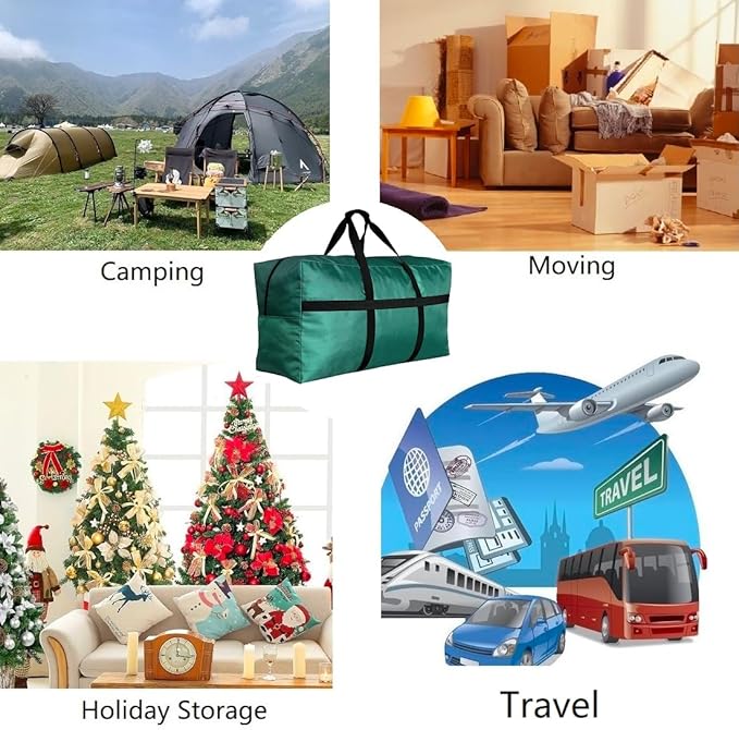 Extra Large Canvas Duffle Bag for Travel, Big Oversized Foldable Storage Bag
