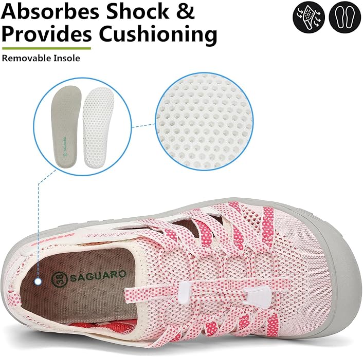 Mishansha Womens Hiking Sandals Closed Toe Comfortable Sport Sandal Non-Slip Quick Dry Water Shoes for Outdoor Beach Trekking