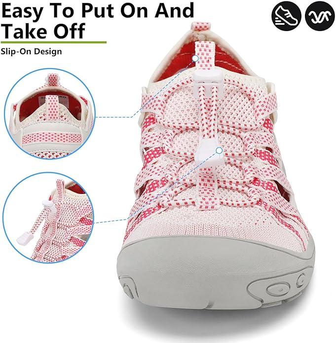 Mishansha Womens Hiking Sandals Closed Toe Comfortable Sport Sandal Non-Slip Quick Dry Water Shoes for Outdoor Beach Trekking