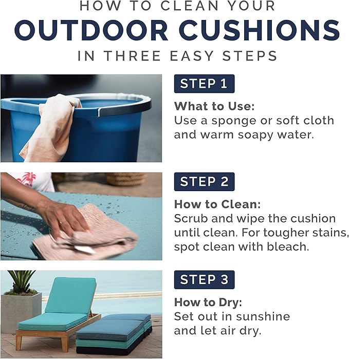Arden Seat Cushion, 21 x 21, Rain-Proof, Fade Resistant, Cushion for Patio Dining, Adirondack, and Outdoor Chairs Tan Leala