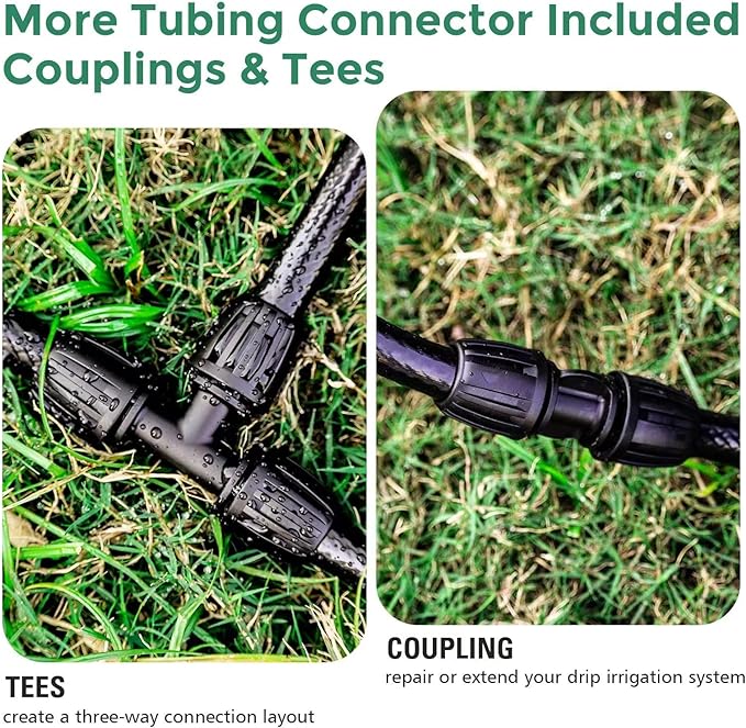 40 FT 1/2 inch Drip Irrigation Tubing Main Line Hose Tube for Garden Irrigation System