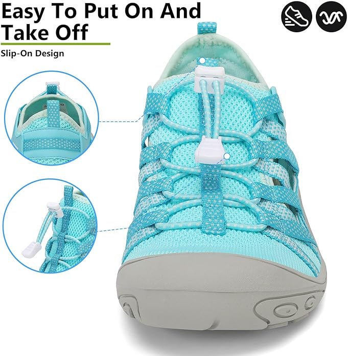 Mishansha Womens Hiking Sandals Closed Toe Comfortable Sport Sandal Non-Slip Quick Dry Water Shoes for Outdoor Beach Trekking