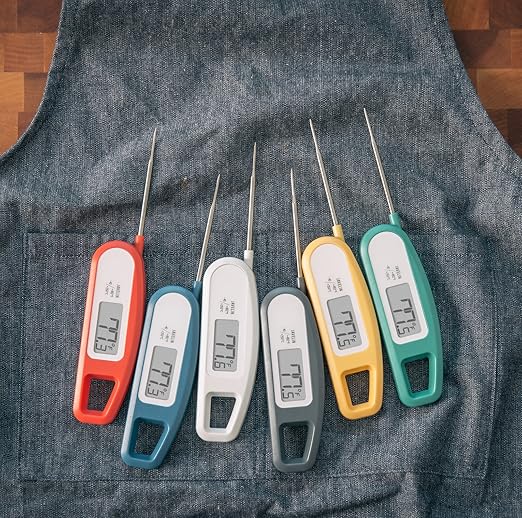 Lavatools Javelinยฎ Ultra-Fast 2-Second Digital Instant Read Meat Thermometer for Grill and Cooking, 2.75" Probe, Compact Foldable Design, Large Display, IP65 Water Resistant, NSF Certified โ Sesame