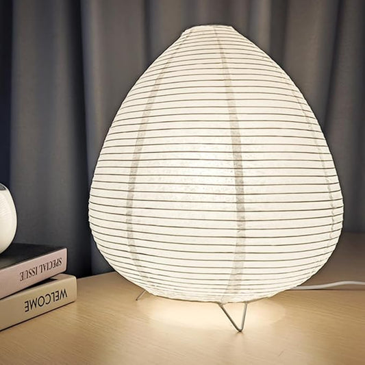 YY YEARCHY White Paper Lanterns Lamp Table Lamp Japanese Lantern Lamps for Bedroom Livingroom (Peach)