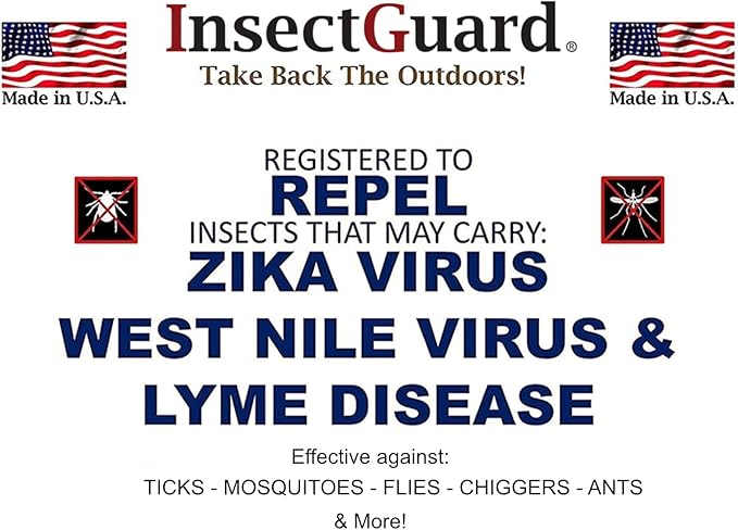 $averPak Pets - InsectGuard Permethrin Treated Mosquitoes, Flies, Ticks & More Insect Repellent Tube Dog Bandanna (Black)