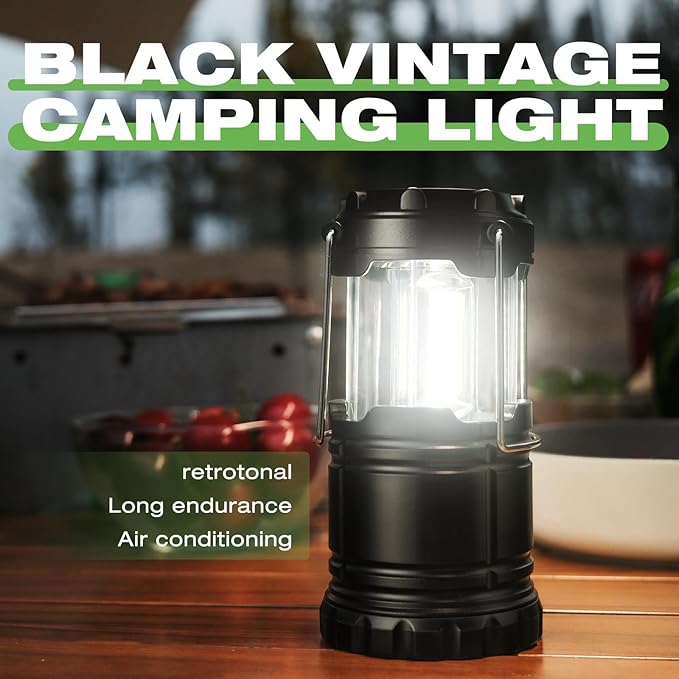 Lantern Collapsible Camping Light, Battery Operated Lanterns LED Super Bright for Power Outages Indoor Emergency Outdoor Camping Hiking Kit (LED-1)