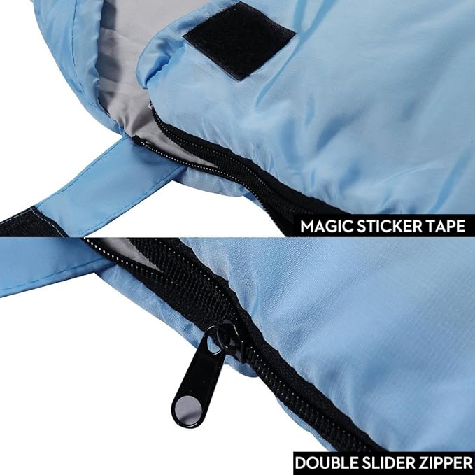 Sleeping Bag,3-4 Seasons Warm Cold Weather Lightweight, Portable, Waterproof Compression Sack Adults & Kids - Indoor & Outdoor Activities: Traveling, Camping, Backpacking, Hiking