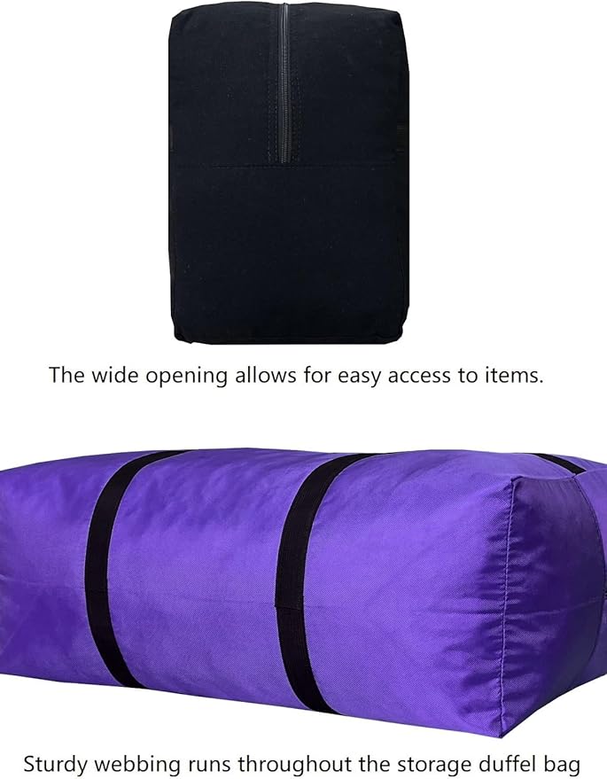Extra Large Canvas Duffle Bag for Travel, Big Oversized Foldable Storage Bag