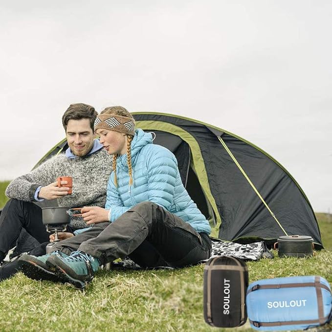 Sleeping Bag,3-4 Seasons Warm Cold Weather Lightweight, Portable, Waterproof Compression Sack Adults & Kids - Indoor & Outdoor Activities: Traveling, Camping, Backpacking, Hiking