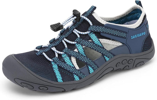 Mishansha Womens Hiking Sandals Closed Toe Comfortable Sport Sandal Non-Slip Quick Dry Water Shoes for Outdoor Beach Trekking