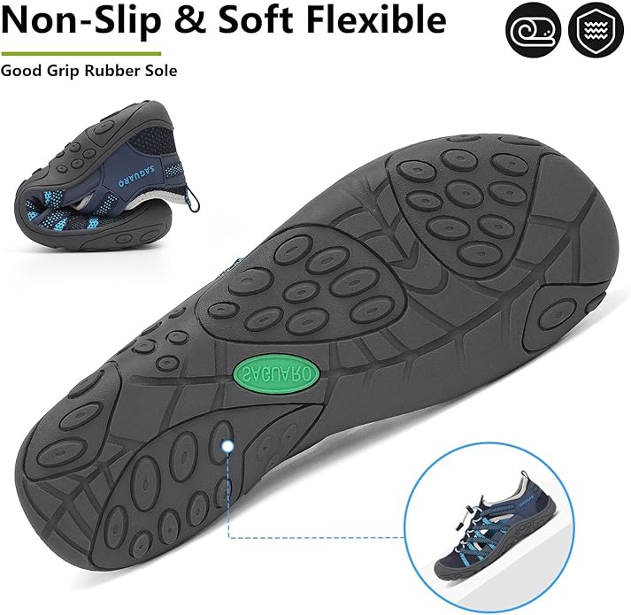 Mishansha Womens Hiking Sandals Closed Toe Comfortable Sport Sandal Non-Slip Quick Dry Water Shoes for Outdoor Beach Trekking