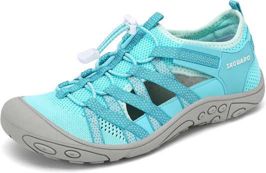 Mishansha Womens Hiking Sandals Closed Toe Comfortable Sport Sandal Non-Slip Quick Dry Water Shoes for Outdoor Beach Trekking