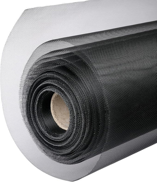 304 Black Stainless Steel Robust & Shielding Window Screen Replacement Mesh Screen, 39IN x 10FT, Perfect for Windows, Doors, Patios & Pets, Mosquito-Proof,Sturdy Screen Mesh Roll (20 Mesh)