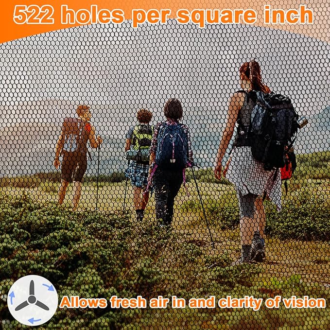 Benvo Mosquito Head Net Mesh, Face Neck Fly Netting Hood from Bugs Gnats Noseeums Screen Net for Any Outdoor Lover- with Carry Bags Fits Most Sizes of Hats Caps (2pcs, Black, Updated Big Net)