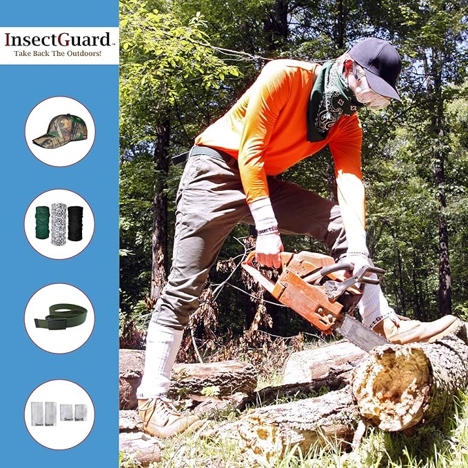 Permethrin Treated Repels Tick Mosquitoes Flies Chiggers & More Insect Repellent Complete 1 Packages